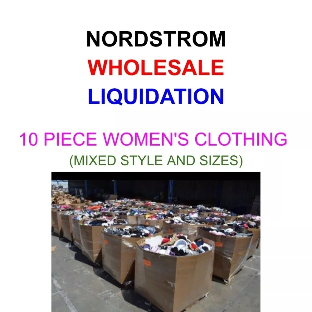 10 Piece Women's Clothing NORDSTROM WHOLESALE LIQUIDATION BOX for RESELLER NEW - Picture 1 of 3